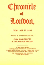 The Chronicle of London from 1089 to 1483