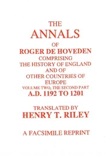 The Annals of Roger De Hoveden Volume 2: Part 2: ( 1192 - 1201)