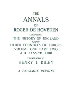 The Annals of Roger De Hoveden Volume 1: Part 2: ( 1155 - 1180)
